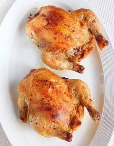 Фаршированный цыпленок в духовке