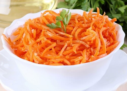 Подготовка моркови для салата