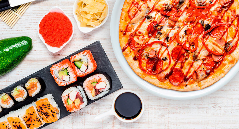 Что выбрать, заказывая пиццу или суши?