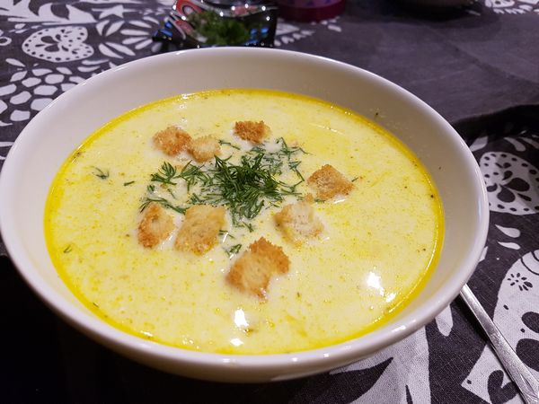 Рецепты сырного супа с плавленным сыром чеснока     
	    одна